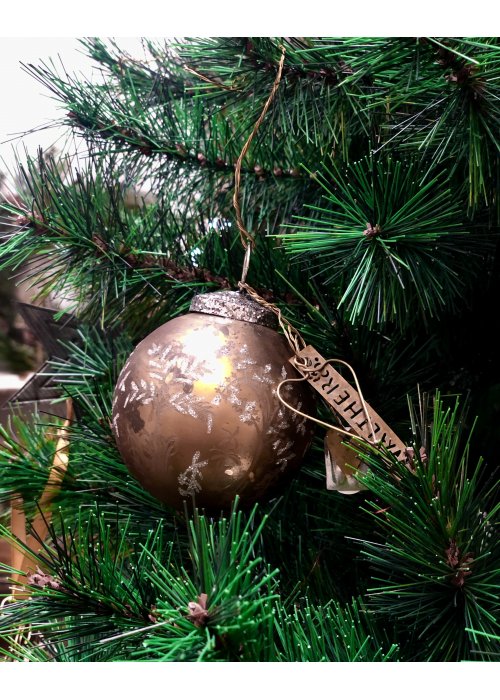 Walther & Co | Gold Glass Ball | Forest | 7cm