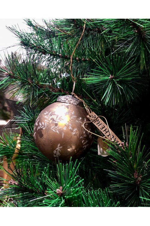 Walther & Co | Gold Glass Ball | Forest | 7cm