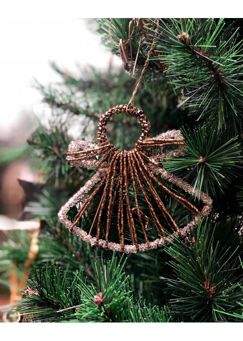 Walther & Co | Bead Angel with Gold Dress | 11cm