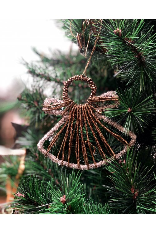 Walther & Co | Bead Angel with Gold Dress | 11cm