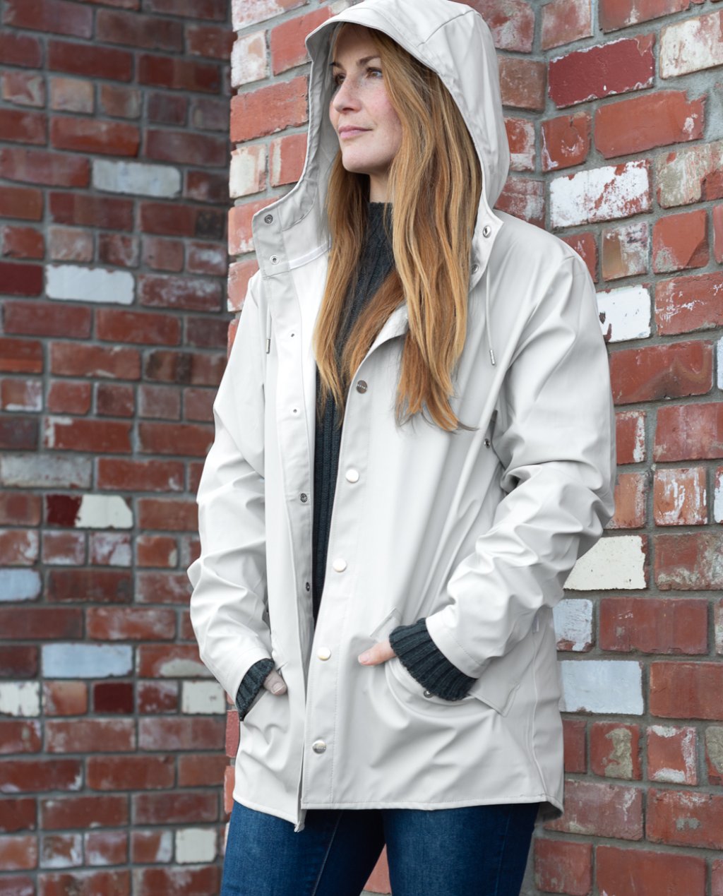 Rains Jacket Off-white