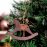 Walther & Co | Metal Rocking Horse Christmas Decoration | 10cm