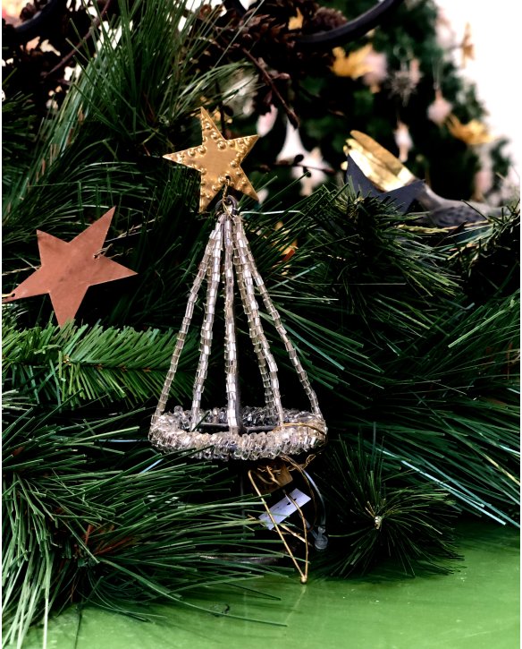 Walther & Co | Beaded Christmas Tree | 13cm