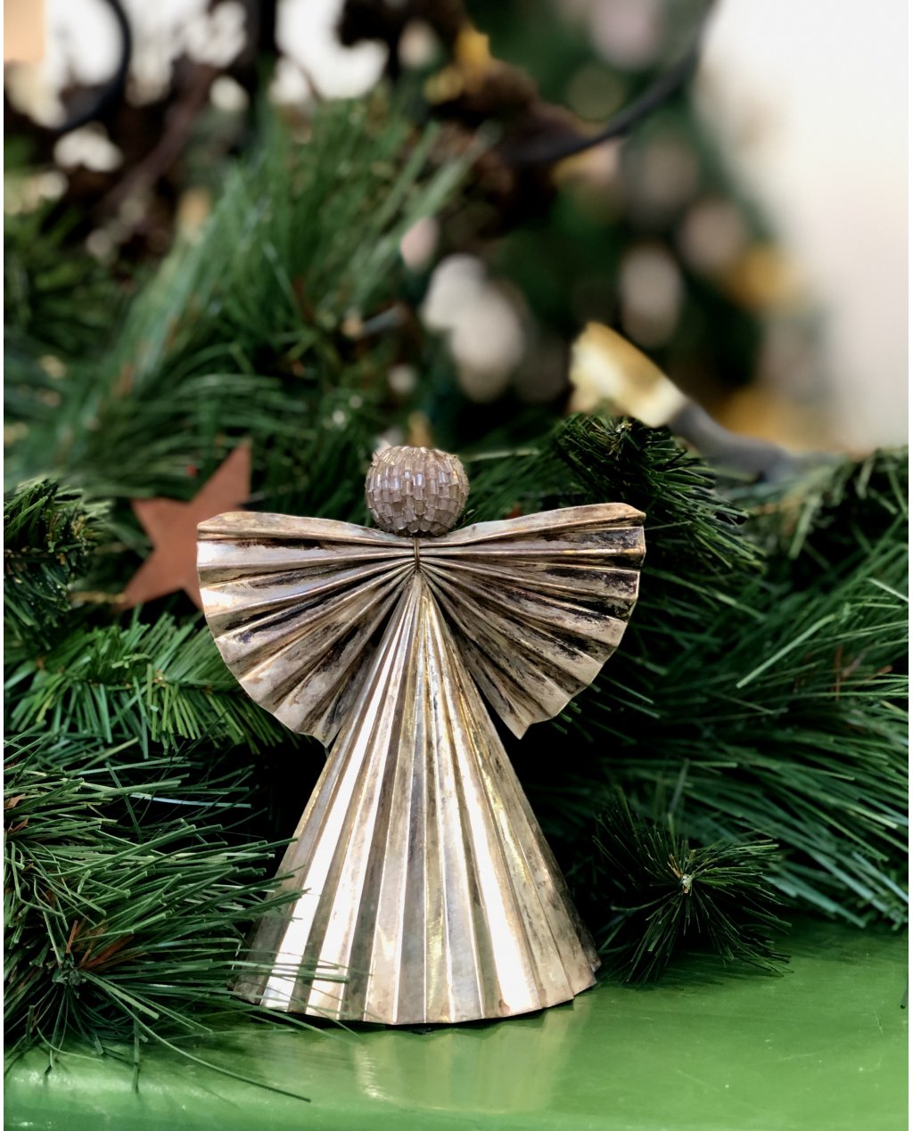 Walther & Co | Pleated Silver Angel | 11cm | Standing Walther & Co | Pleated Silver Angel | 11cm | Standing