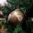 Walther & Co | Gold Glass Ball | Painted Christmas Rose | 10cm