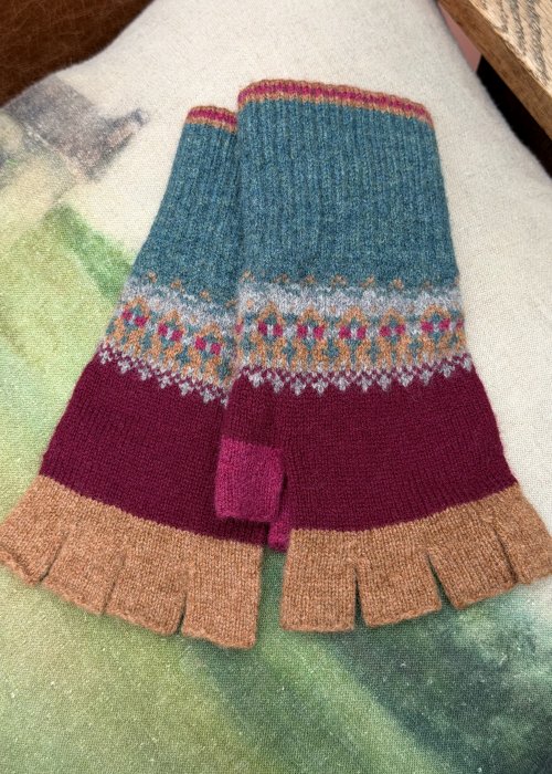 ERIBÉ | Alloa Fingerless Gloves | Velvet 