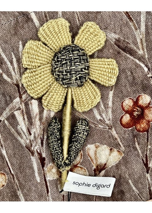 Sophie Digard | Hand-crafted Daisy Brooch | Rustic Colours