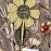Sophie Digard | Hand-crafted Daisy Brooch | Rustic Colours