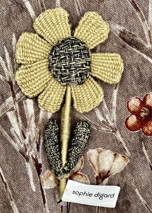 Sophie Digard | Hand-crafted Daisy Brooch | Rustic Colours