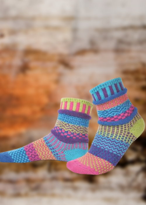 Solmate Socks | Bluebell | Recycled Fibre Crew Socks 