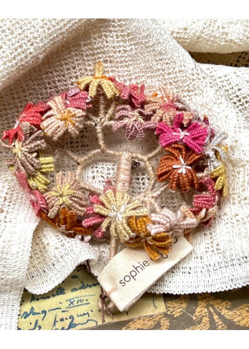 Sophie Digard | Flower Wreath Brooch | Sunglow 