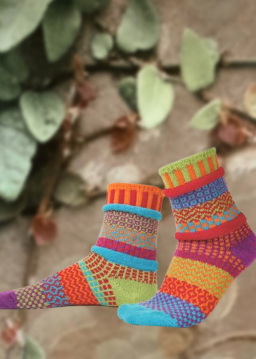 Solmate Socks | Cosmos | Recycled Fibre Crew Socks 