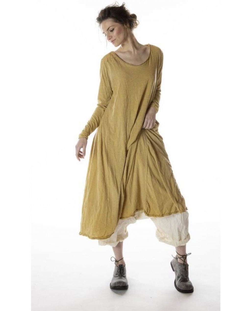 Magnolia Pearl | Cotton Jersey T Dress | Marigold
