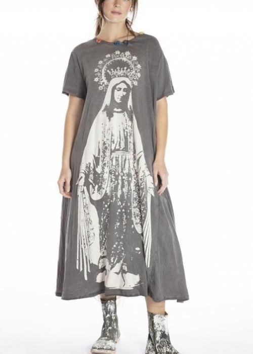 Magnolia Pearl | Cotton Jersey Crown of Our Lady T Dress | New Boyfriend Cut | Ozzy