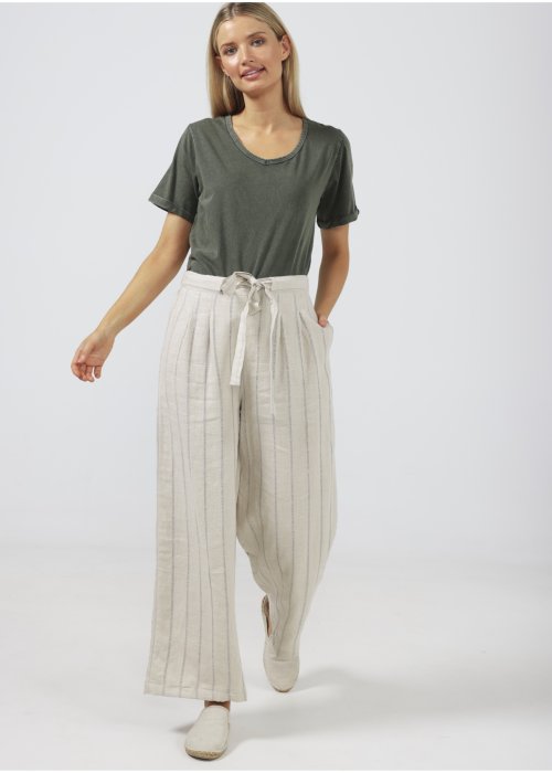 The Shanty Corporation | Dickens Pants | Piazza Stripe | Linen 