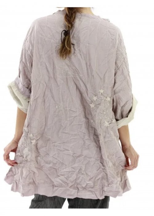Magnolia Pearl | Cotton Silk Quilted Oversized Francis Top | Pony