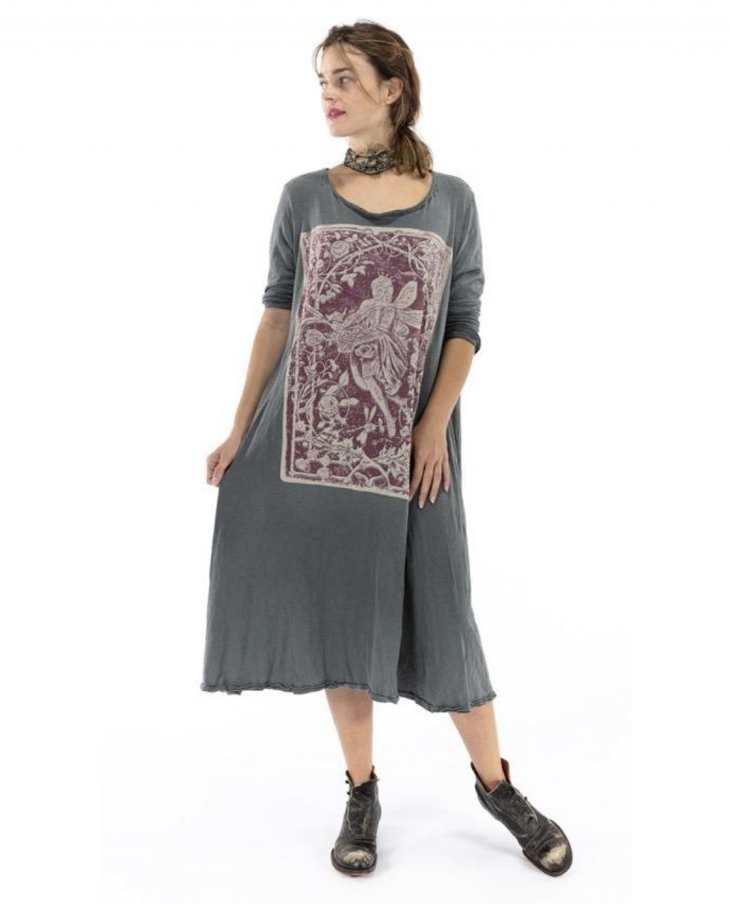 Magnolia Pearl | Cotton Jersey Healer of Nature Dylan T Dress | Ozzy 