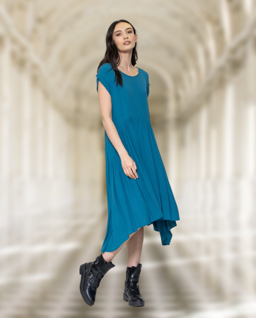 Hunter Dress Aqua by Jason Lingard