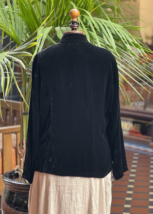 Frederik Quintilla | Silk Velvet Jacket | Black