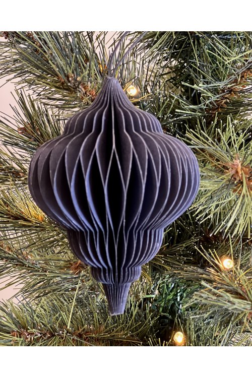 Nordstjerne | Folded Ornament | Paper Jewel | Midnight Blue | 10cm