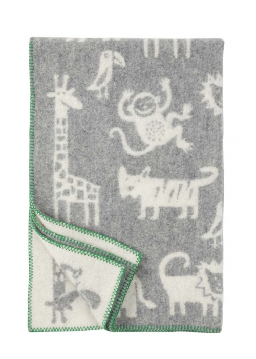 Klippan Baby Blanket | Jungle | Grey 