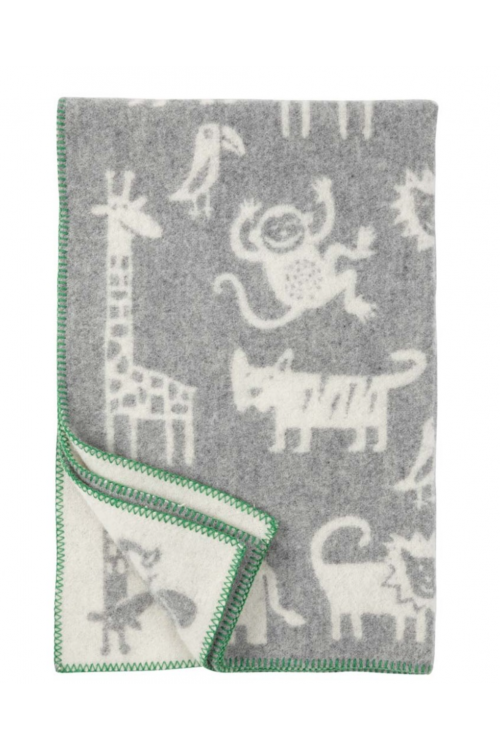 Klippan Baby Blanket | Jungle | Grey 