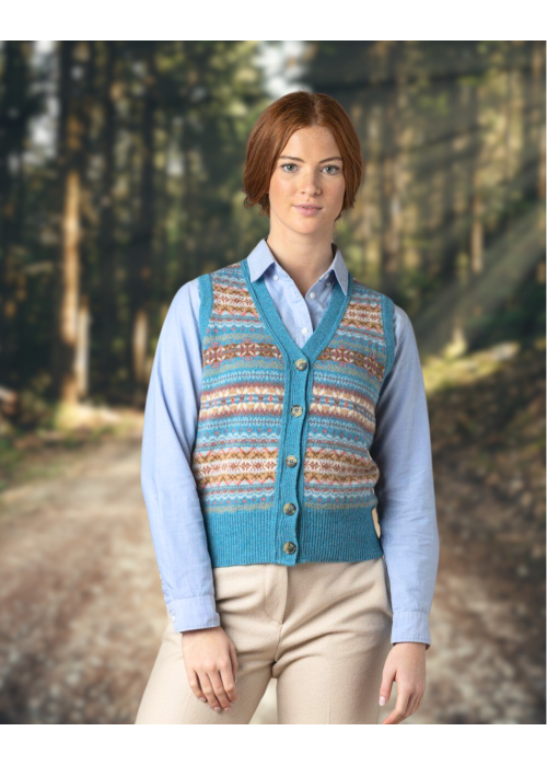 ERIBÉ | Kinross Waistcoat | Topaz