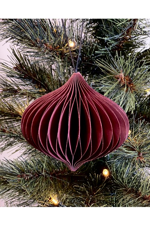 Nordstjerne | Folded Ornament | Onion | Chocolate | 9cm