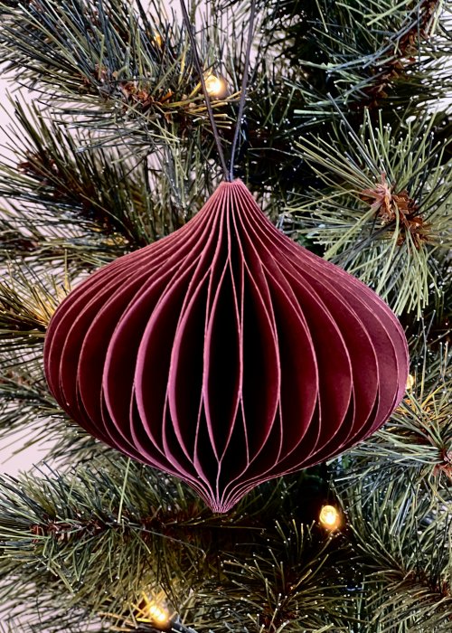 Nordstjerne | Folded Ornament | Onion | Chocolate | 9cm