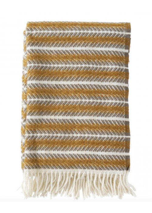 Klippan Throw | Oscar | Multi-Amber | 100% Eco-Lambswool