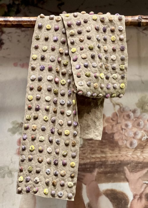 Sophie Digard | Crochet Scarf | Multi-coloured Bobbles | Large