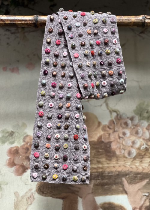 Sophie Digard | Crochet Scarf | Multi-coloured Bobbles - GRO