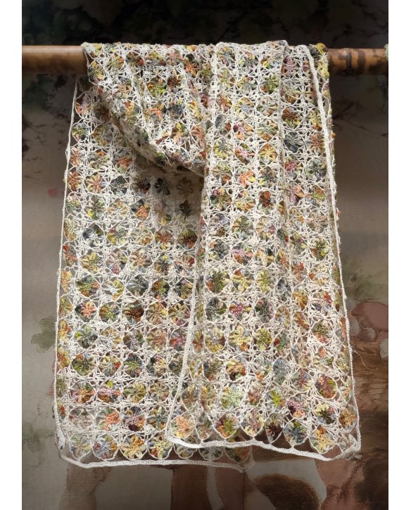 Sophie Digard | Large Crochet Scarf | Linen | Alchemilla - 