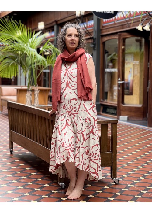 State of Embrace | Split-back Maxi Dress | Rust