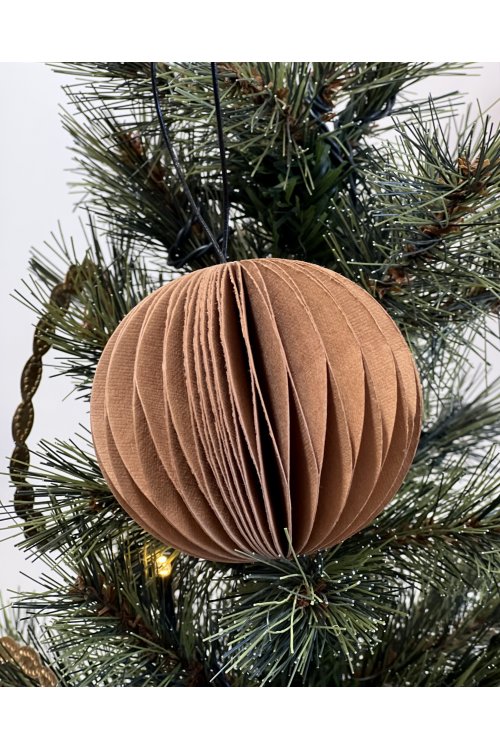 Nordstjerne | Folded Ornament | Ball | Caramel | 7.5cm