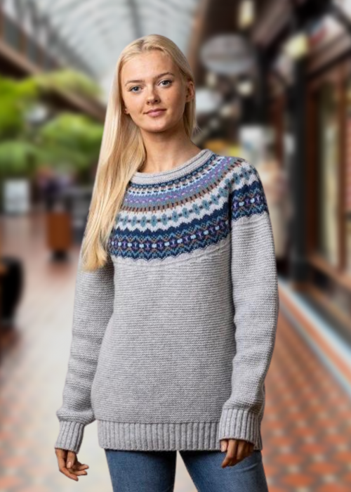 ERIBÉ | Stoneybrek Sweater | Arctic | 100% Merino Wool