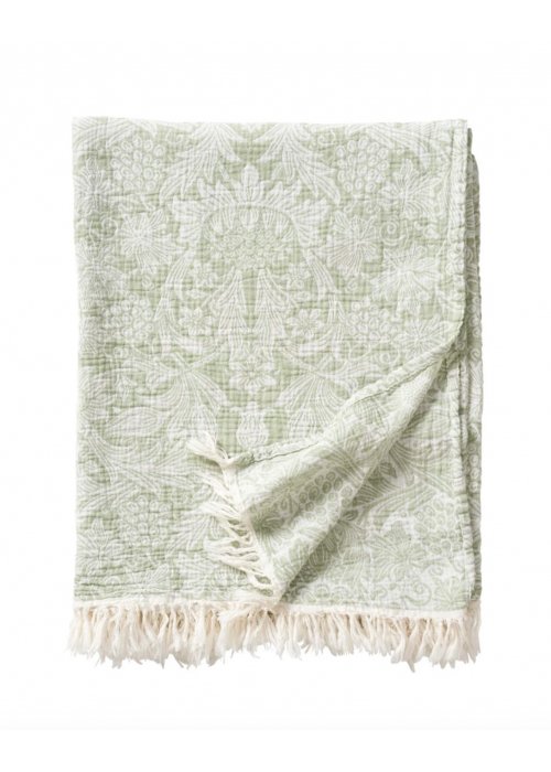 Klippan Throw | Sunflower | Green | 100% long-fibre cotton