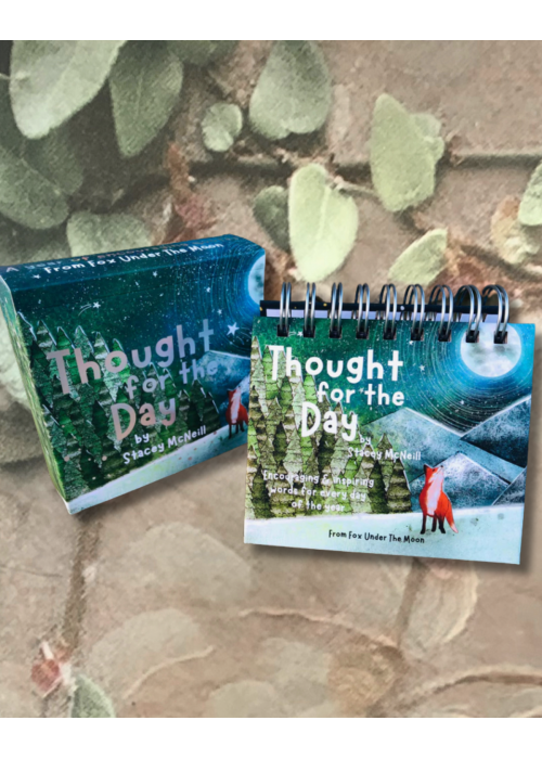 Fox Under the Moon | Thought for the Day | Desktop Flipbook | Undated