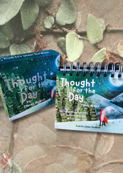 Fox Under the Moon | Thought for the Day | Desktop Flipbook | Undated