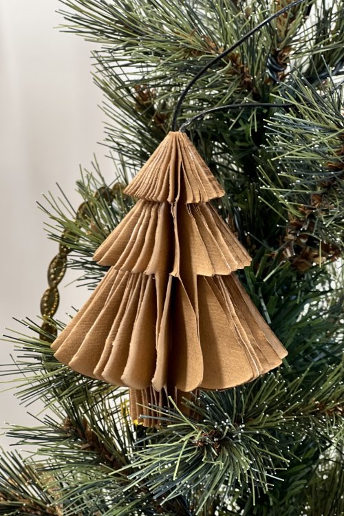 Nordstjerne | Folded Ornament | Tree | Caramel | 10cm