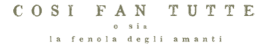 Cosi Fan Tutte - Devonport
